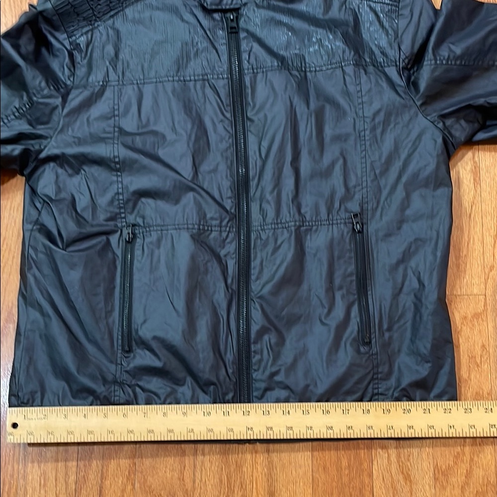 Black Lightweight JacketSize XL Harley Davidson Pockets Shoulder detail Cotton - Picture 8 of 16